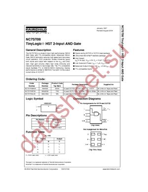 NC7ST08P5X_NL datasheet  